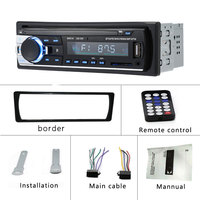 Podofo 1 Din Bluetooth Autoradio SD Radio samochodowe 12V JSD-520 odtwarzacz MP3 aux-in samochodowe Stereo FM USB Audio Stereo w desce rozdzielczej Radio Coche 6